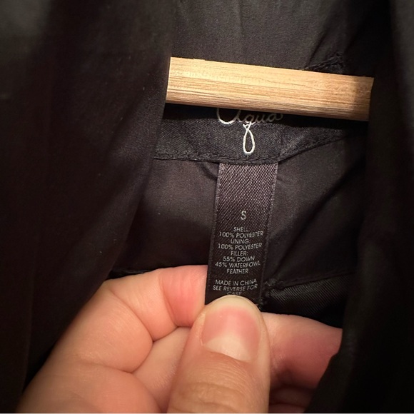 AQUA Bloomingdale’s Long Down-Filled Winter Puffer Coat - Picture 14 of 16